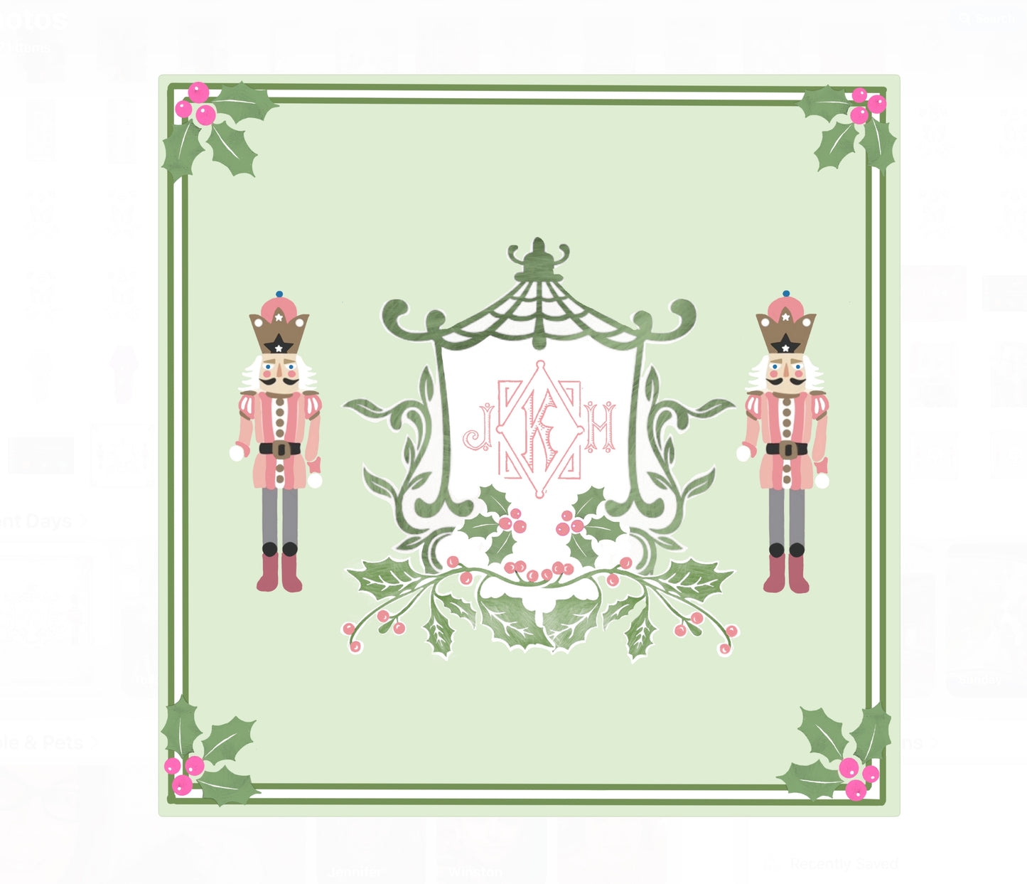 Nutcracker Leatherette Mat