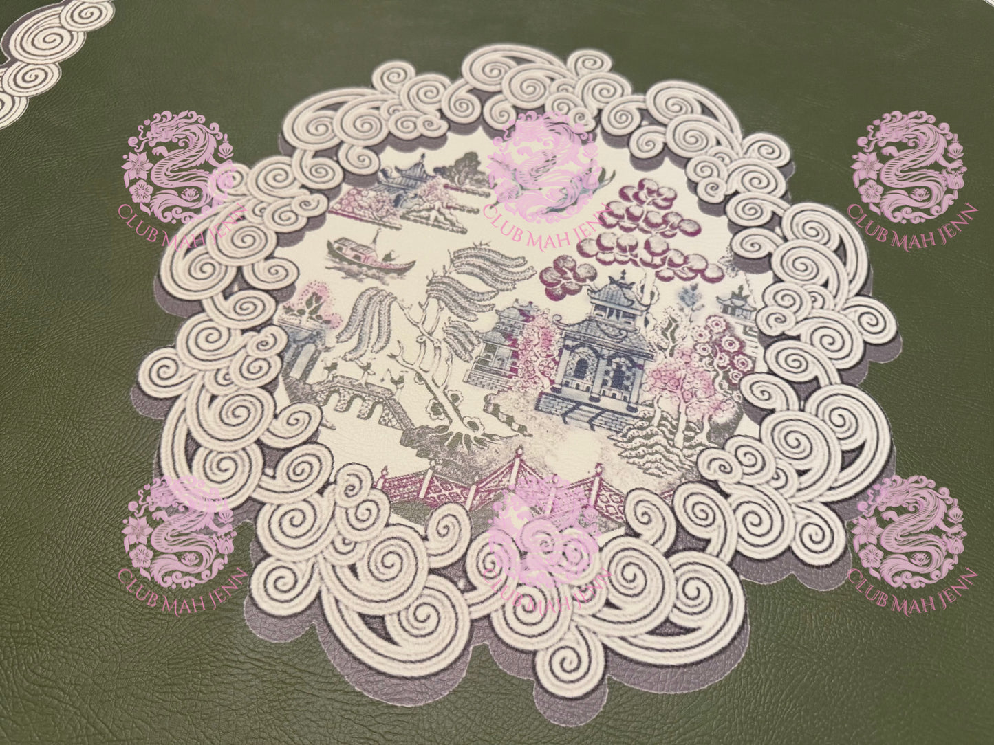 D'or Chinoise Leatherette Mat - Jade September Estimated Ship Date *Trademark Pending