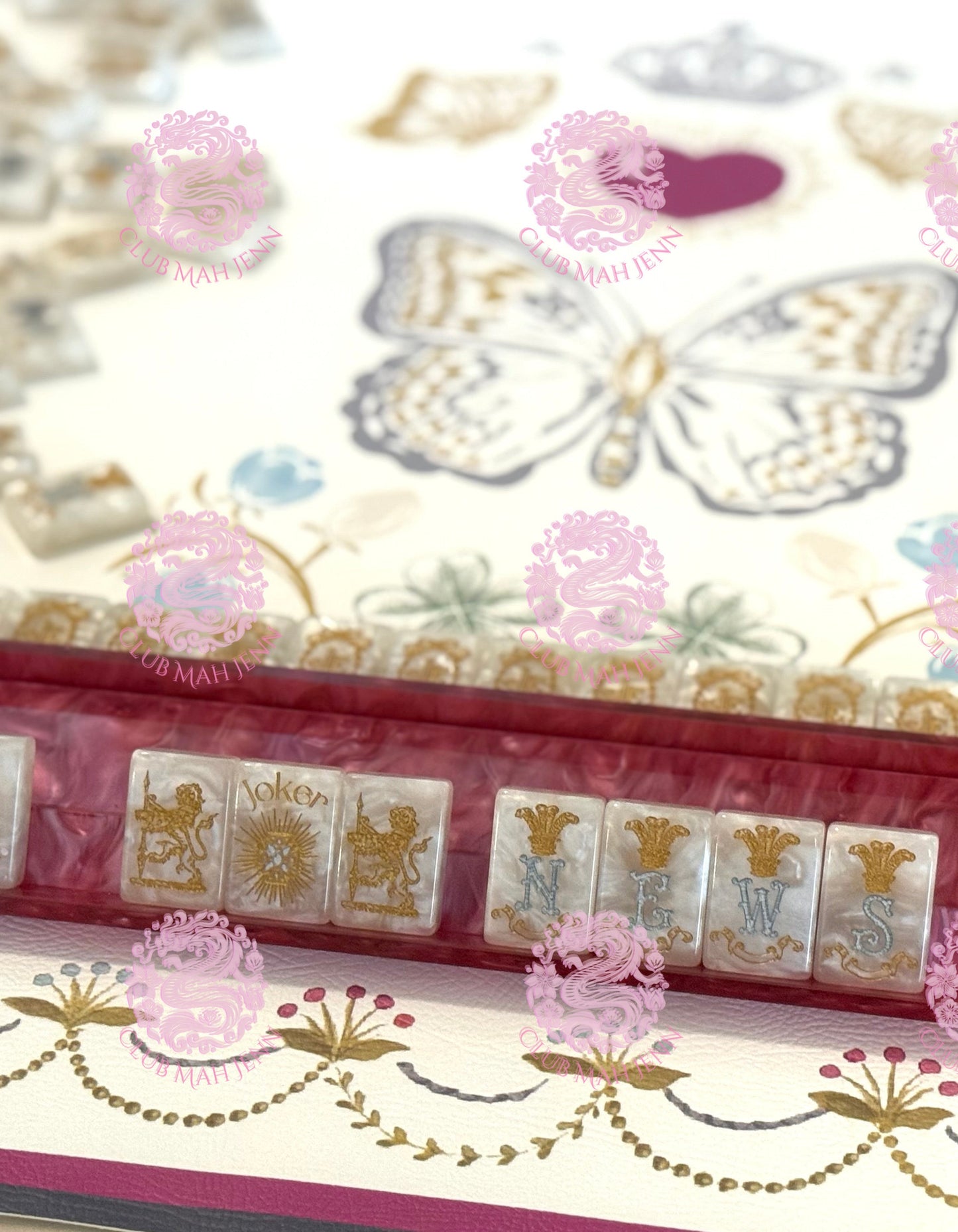 Magenta Mother of Pearl Set 0f 4 Racks - PRE-ORDER ONLY EARLIEST ESTIMATED OCTOBER 2026