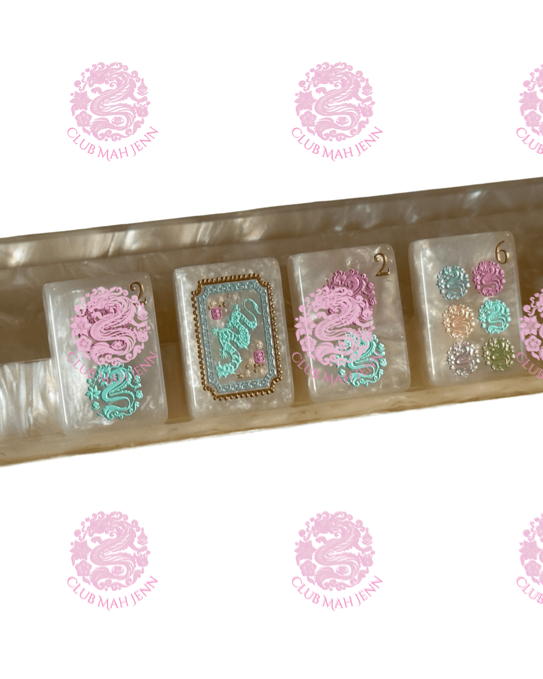 Pearl Royale Mother of Pearl Mah Jong Set - Miss Poochie 2nd Fulfillment PRE-ORDER EARLIEST ESTIMATED DELIVERY July/August *Trademark Pending