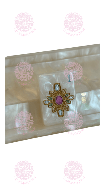 D'or White Mother of Pearl Mah Jong Set - Jewel Tones 2nd Fulfillment Period PRE-ORDER ONLY *Trademark Pending