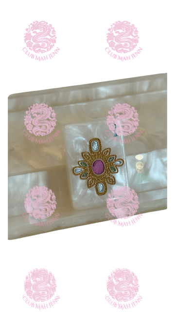 D'or White Mother of Pearl Mah Jong Set - Jewel Tones 2nd Fulfillment Period PRE-ORDER ONLY *Trademark Pending