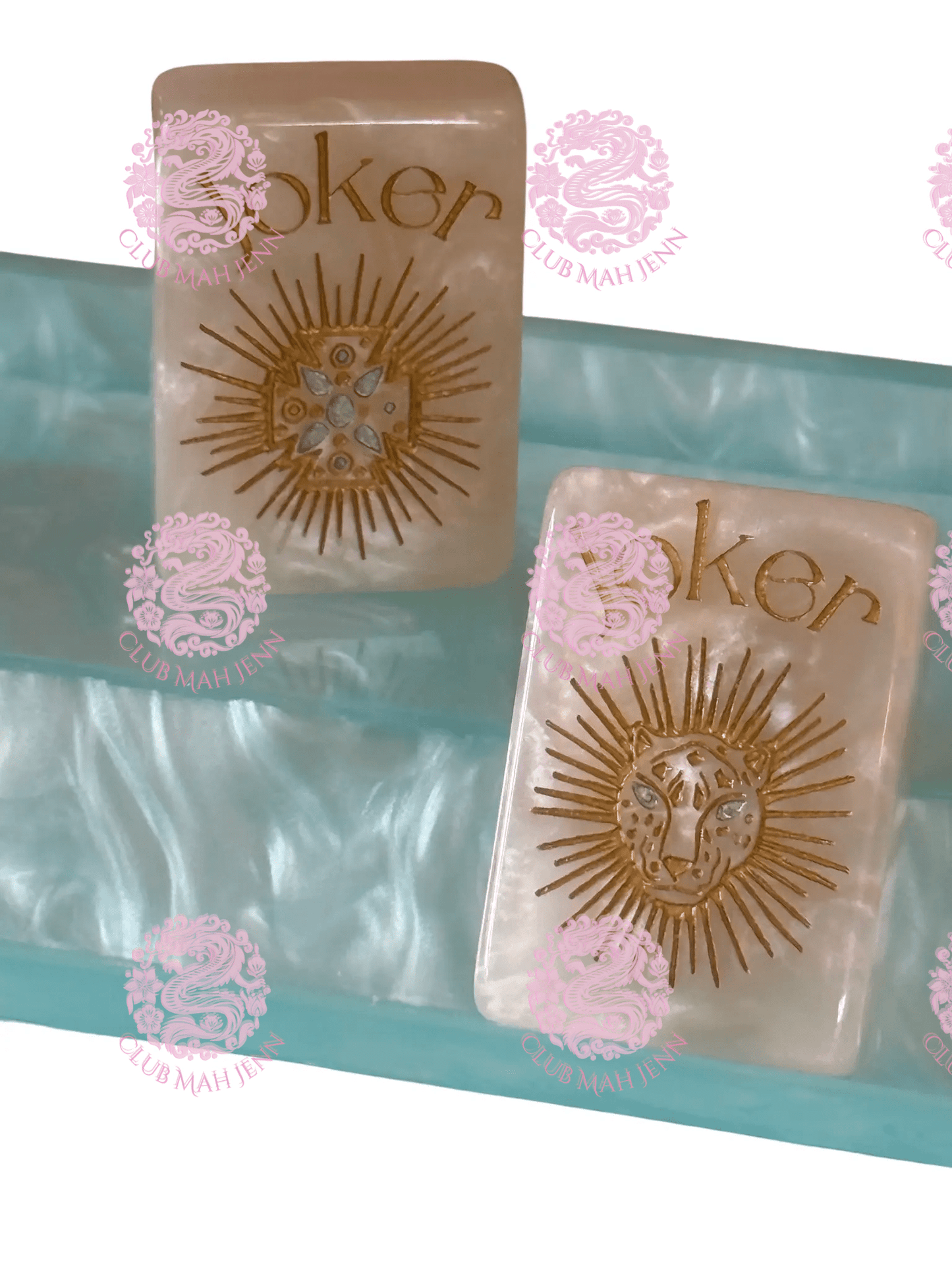 Pale Blue Mother of Pearl Set 0f 4 Racks - PRE-ORDER ONLY - EARLIEST ESTIMATED ARRIVAL OCTOBER 2026
