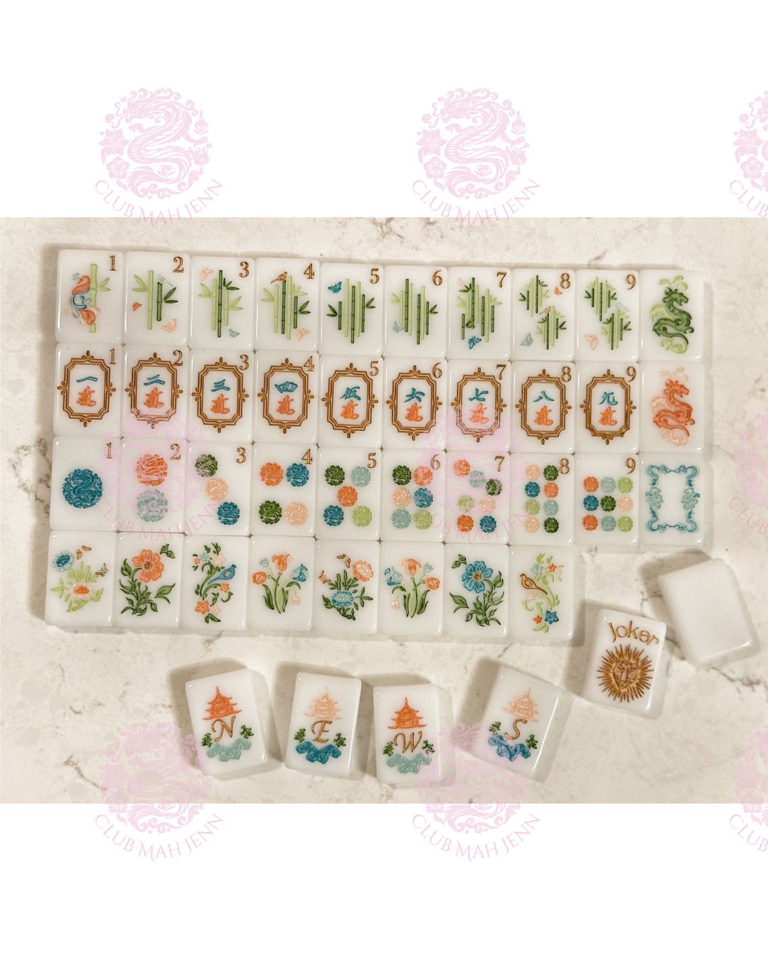 CUSTOM  2nd Edition Classic White Tile Set PRE-ORDER EARLIEST ESTIMATED ARRIVAL 6 MONTHS FROM DATE OF ORDER *Trademark Pending