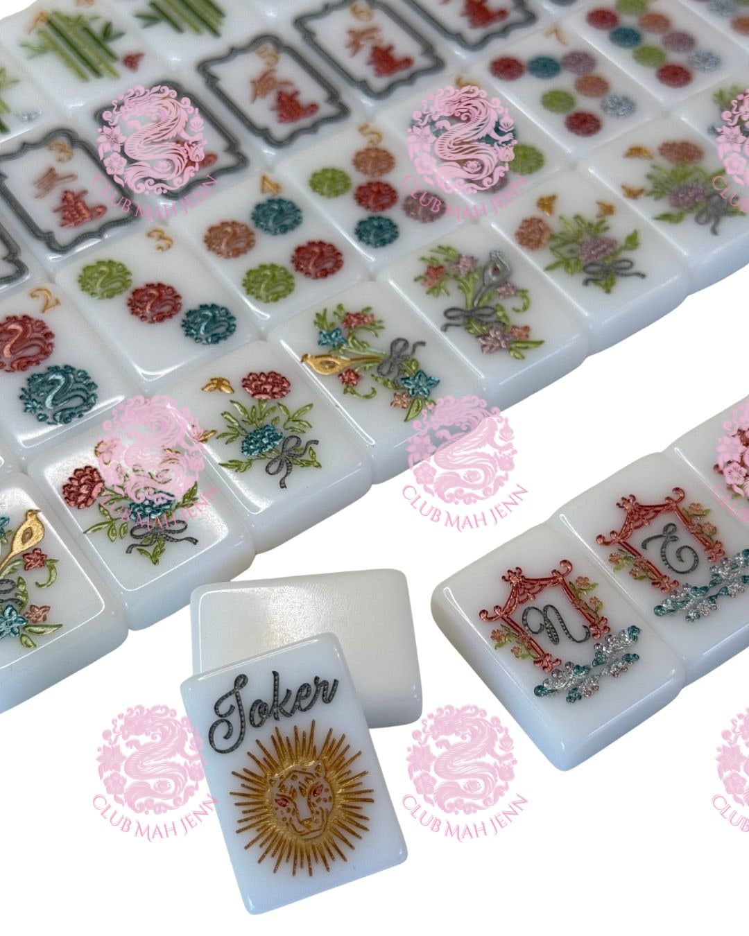 Pearl Royale CLASSIC Mah Jong Set - Miss O'Nie   PRE-ORDER 3rd Fulfillment EARLIEST ESTIMATED DELIVERY December   2026  ©2023 Club Mah Jenn