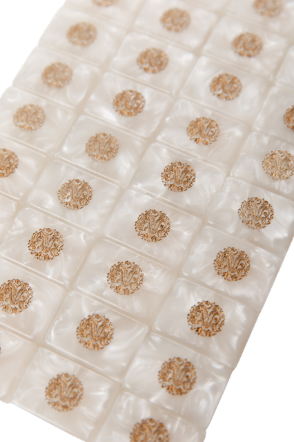 D'or White Mother of Pearl Mah Jong Set - Jewel Tones     2nd Fulfillment Period PRE-ORDER ONLY