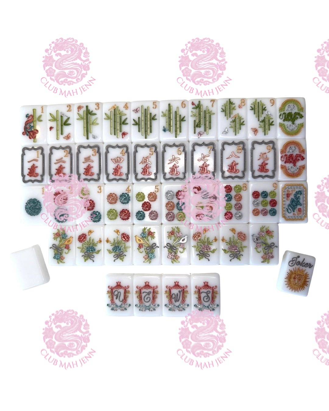 Pearl Royale CLASSIC Mah Jong Set - Miss O'Nie   PRE-ORDER 3rd Fulfillment EARLIEST ESTIMATED DELIVERY December   2026  ©2023 Club Mah Jenn