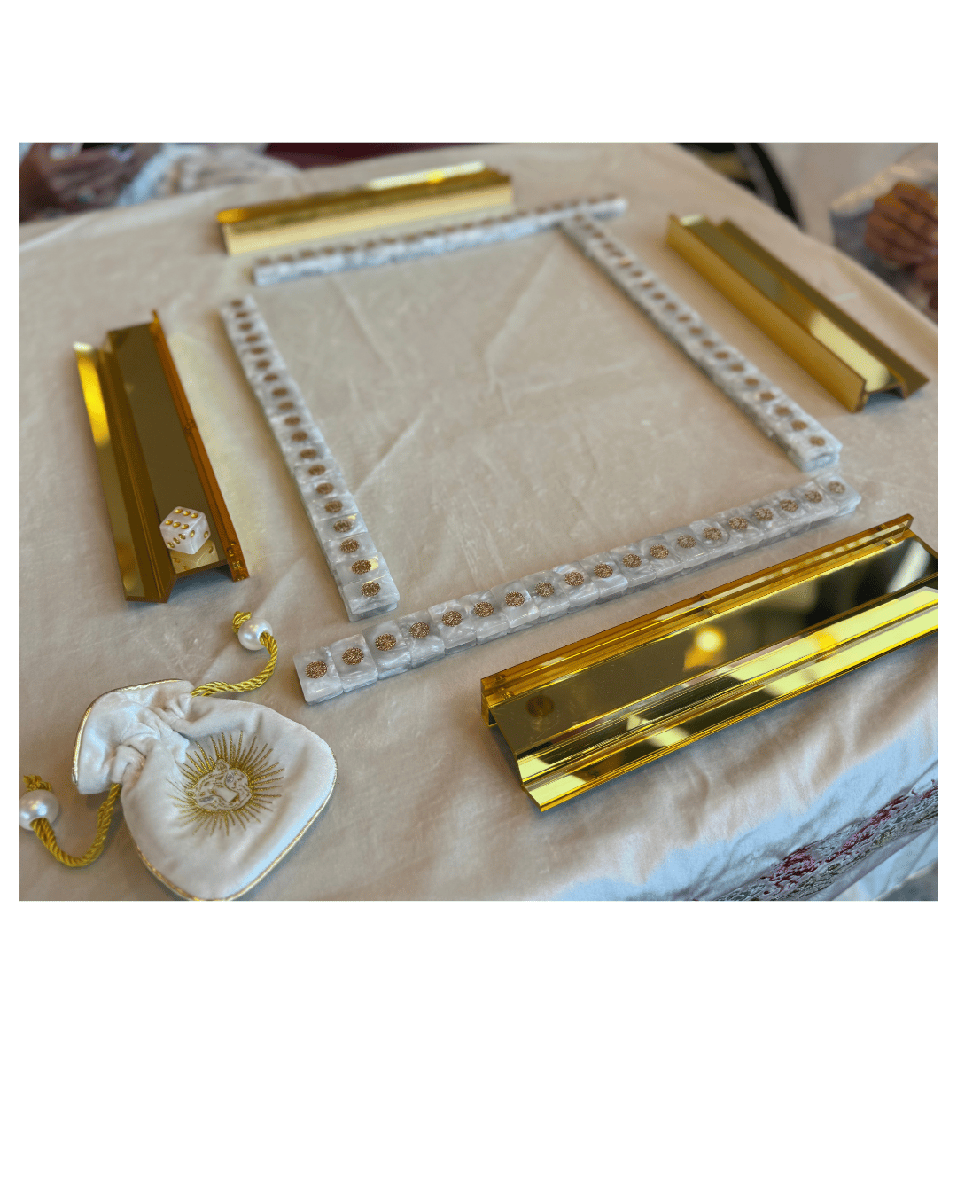 Gold Mirrored Set of 4 Travel 12" Racks- PRE-ORDER ONLY Earliest  November 2026 (Copy)
