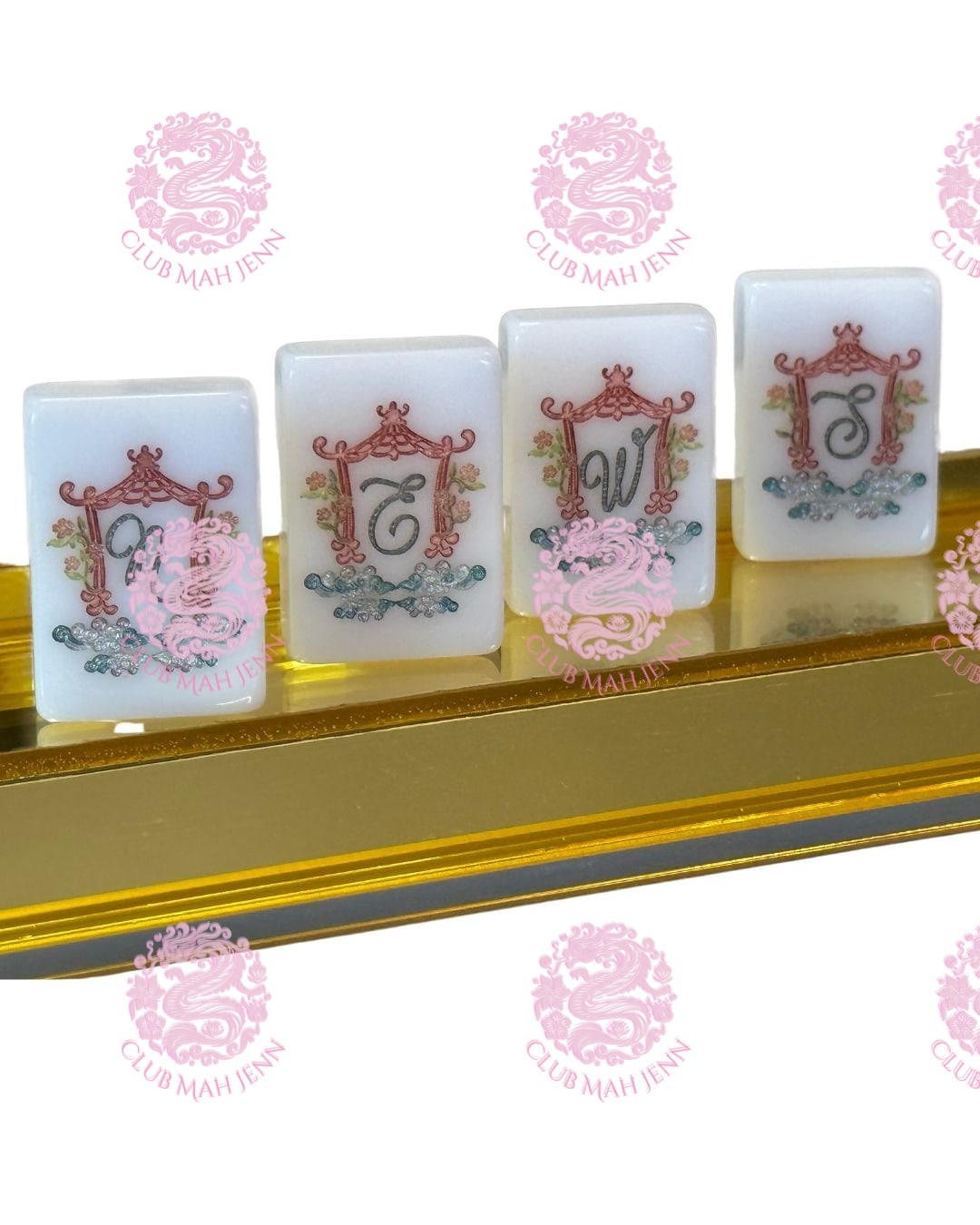 Pearl Royale CLASSIC Mah Jong Set - Miss O'Nie   PRE-ORDER 3rd Fulfillment EARLIEST ESTIMATED DELIVERY December   2026  ©2023 Club Mah Jenn