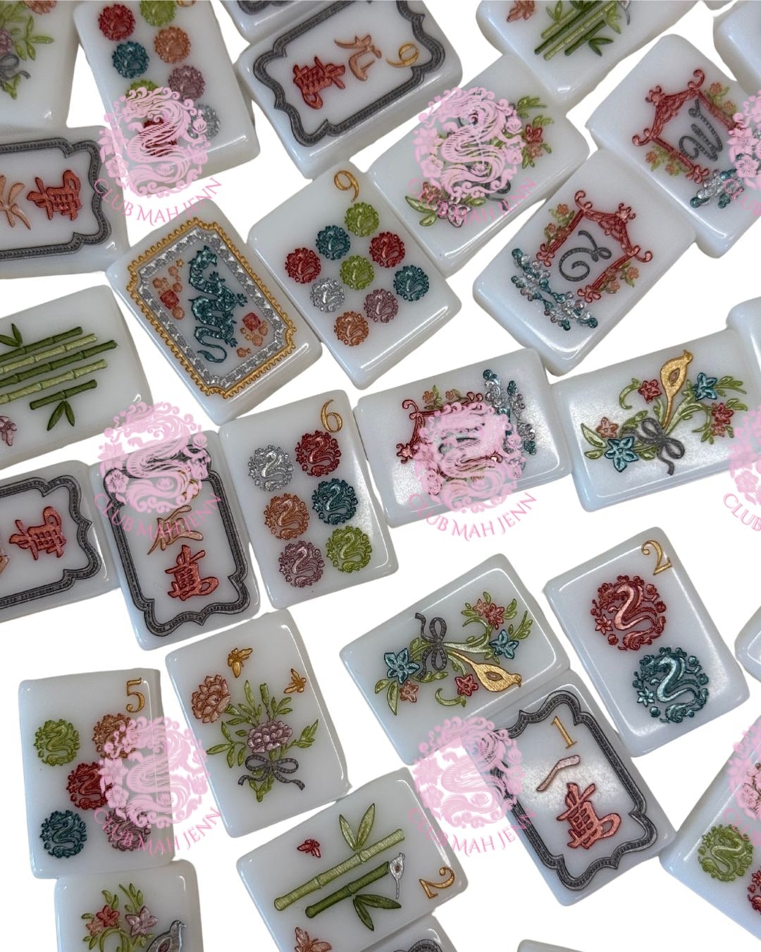 Pearl Royale CLASSIC Mah Jong Set - Miss O'Nie   PRE-ORDER 3rd Fulfillment EARLIEST ESTIMATED DELIVERY December   2026  ©2023 Club Mah Jenn