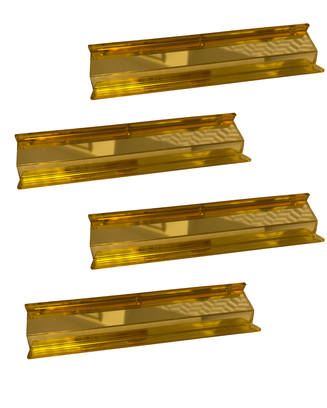 Gold Mirrored Set of 4 Travel 12" Racks- PRE-ORDER ONLY Earliest  November 2026 (Copy)