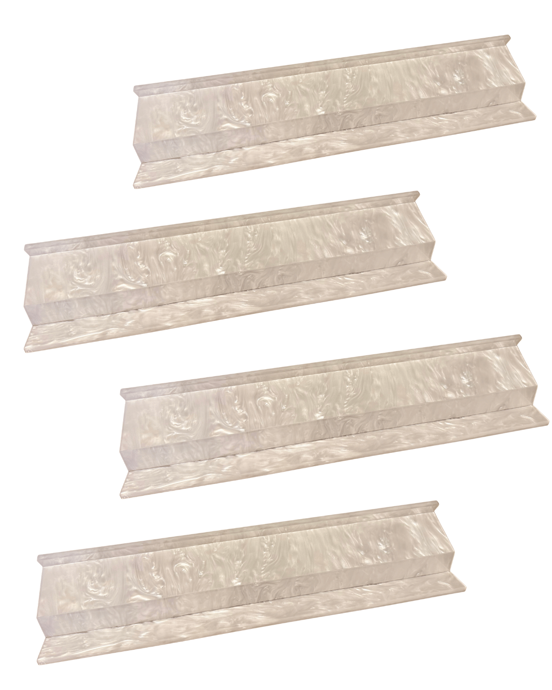 Ivory Mother of Pearl Set 0f 4 TRAVEL 12"  Racks - PRE-ORDER ONLY EARLIEST ESTIMATED ARRIVAL NOVember  2026 eta