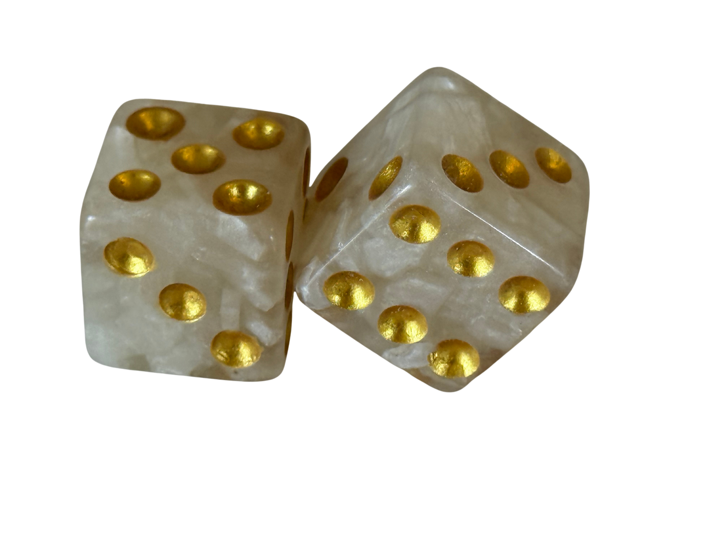 Mother of Pearl Luxury Dice - PRE-ORDER   FEBRUARY - MARCH Estimated Ship Date