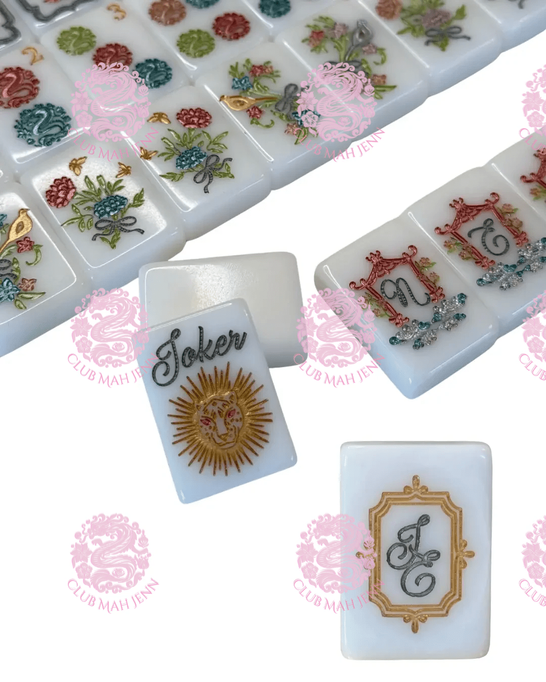 CUSTOM  Pearl Royale Classic Edtion Mah Jong Tiles - Miss O’nie - PRE-ORDER   6 MONTH ESTIMATED MINIMUM PRODUCTION TIME  *Trademark Pending