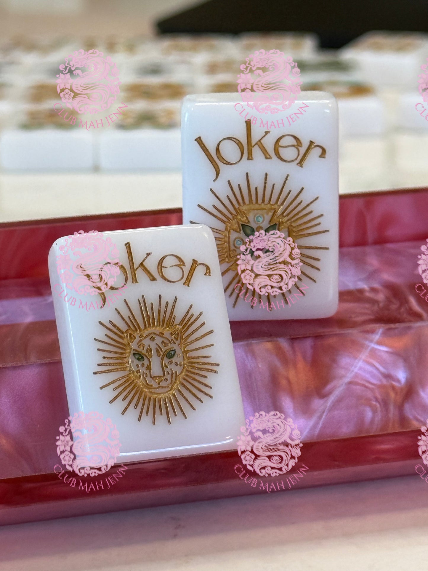 CUSTOM  D’or Jewel Tone CLASSIC Edition Mah Jong Tiles  PRE-ORDER   6 MONTH ESTIMATED MINIMUM PRODUCTION TIME ©2023 Club Mah Jenn