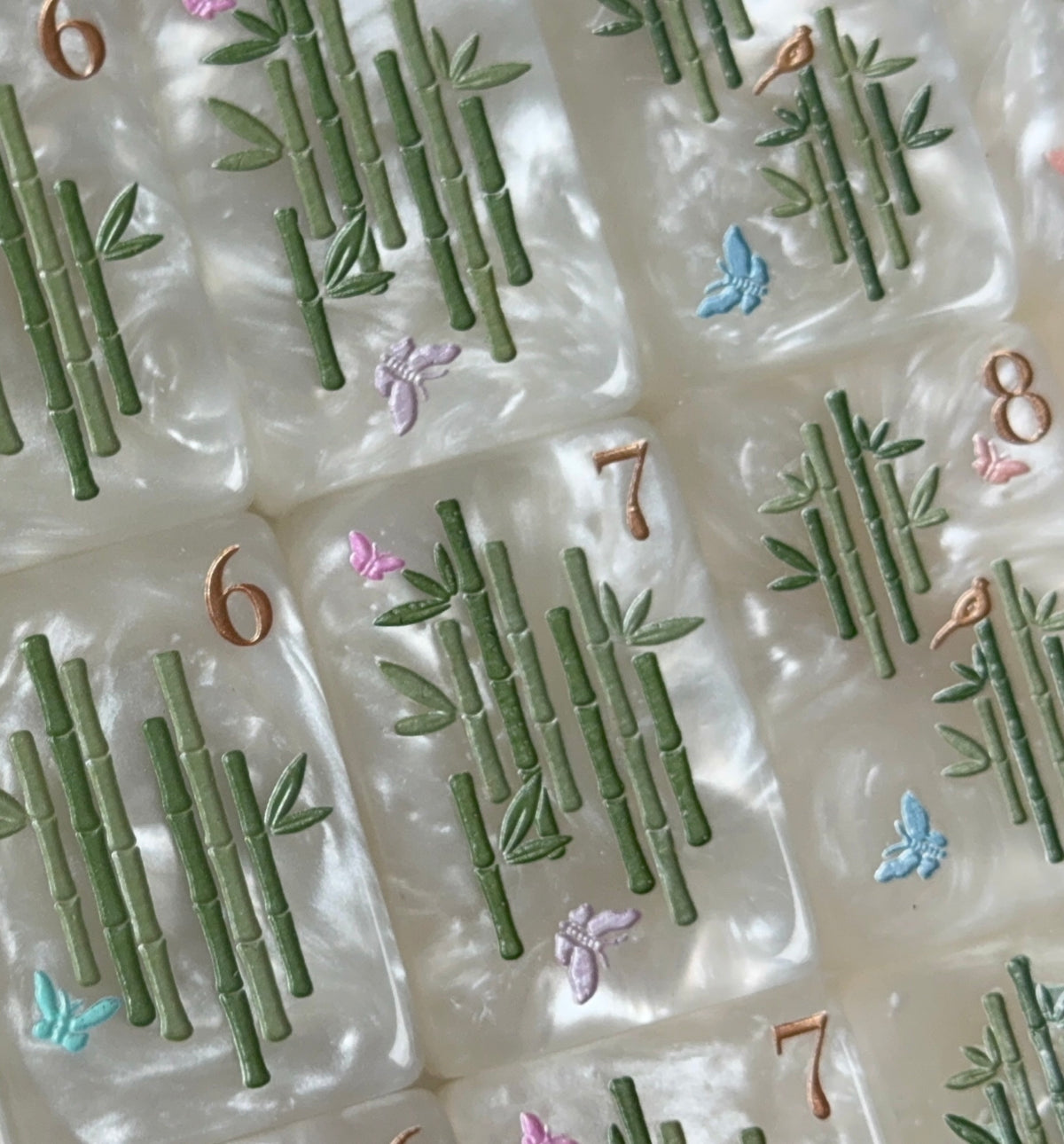 RETIRED !!! SPECIAL LIMITED EDITION Pearl Royale   Mother of Pearl Mah Jong Set - Madame Poochie  RETIRED