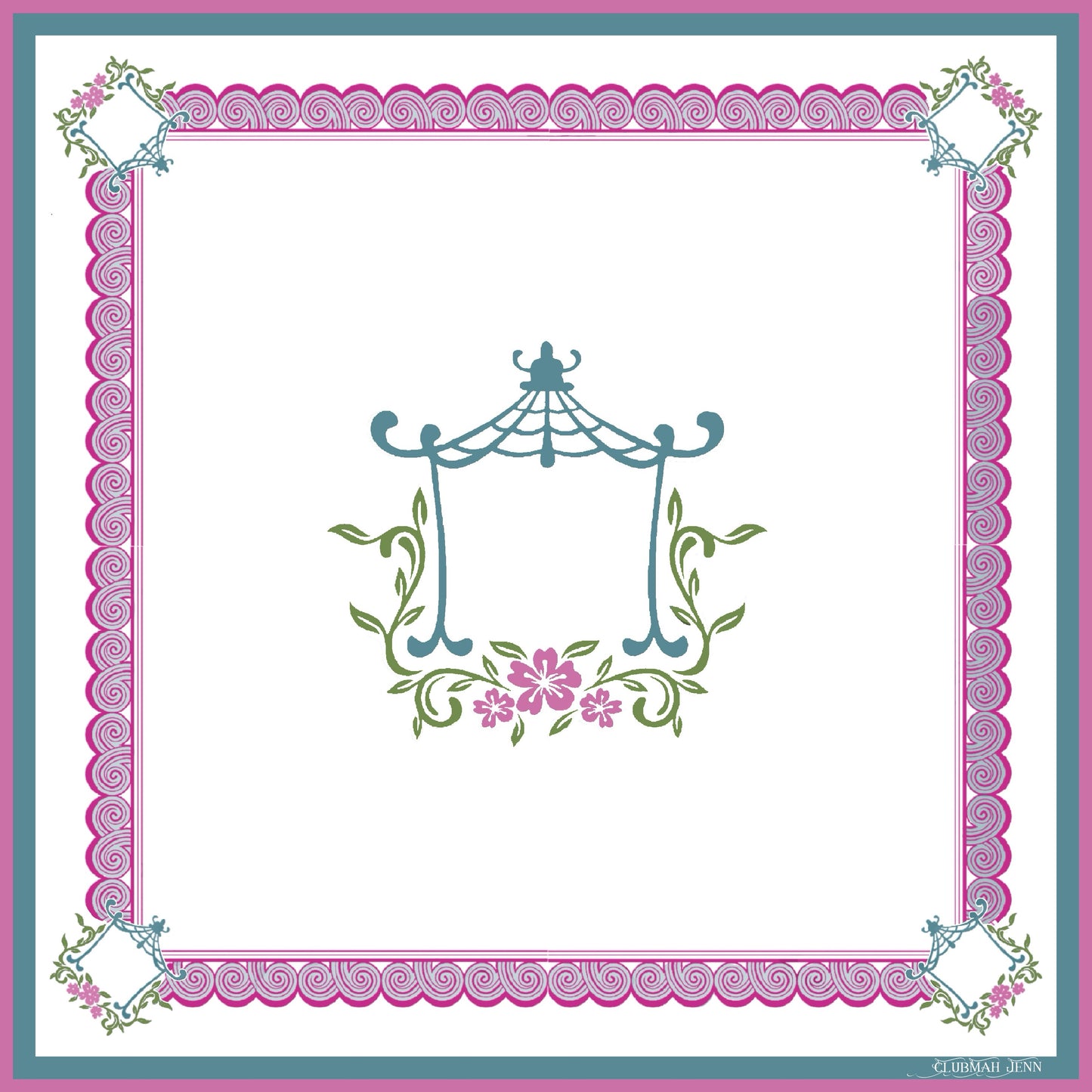 D'or Pagoda Leatherette Mat - Pearl White