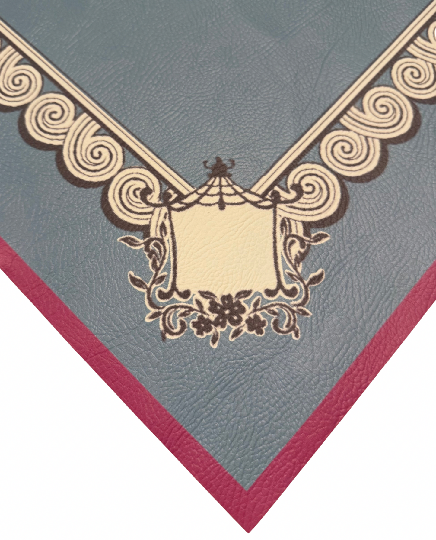 D'or Far East Leatherette Mat - Peacock