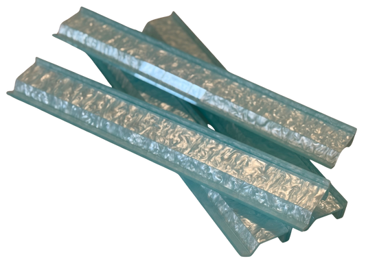 Pale Blue Mother of Pearl Set 0f 4  Racks - PRE-ORDER ONLY